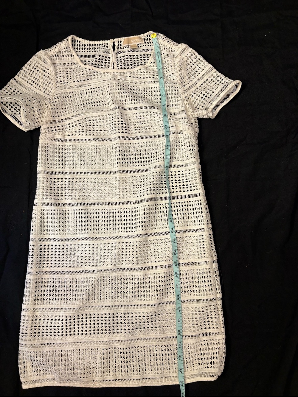 Michael Kors Cream Short Sleeve Coverup Dress - Picture 3 of 7
